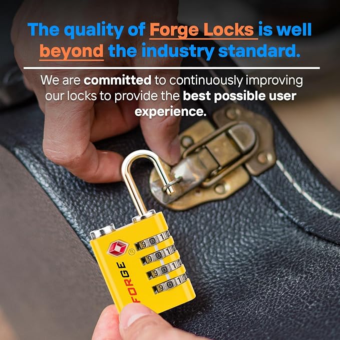Forge Dual-Opening: Key or Combination Access Lock, TSA Approved Locks - Image 6