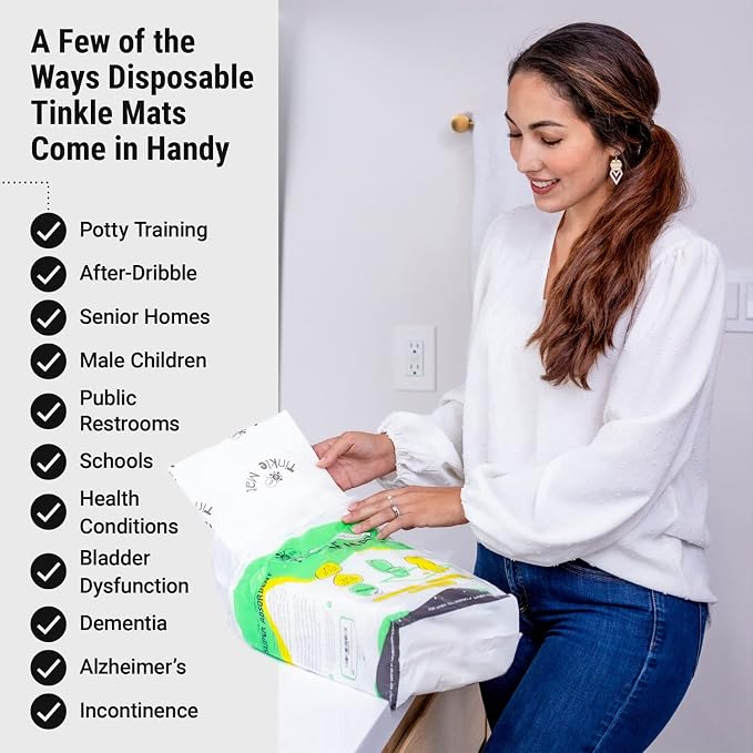 Tinkle Mat Disposable Toilet Commode Mat – Super Absorbent, Deodorizing Toilet - Image 6
