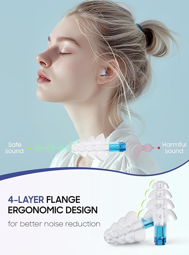 Ear Plugs for Airplane Pressure Relief, Kids 6+, Adults/Small Canal Reusable - Image 3