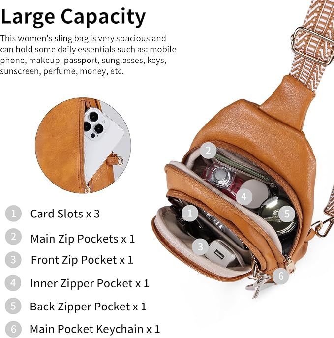 Crossbody Bags for Women Anti Theft Small Sling Handbag - Image 6