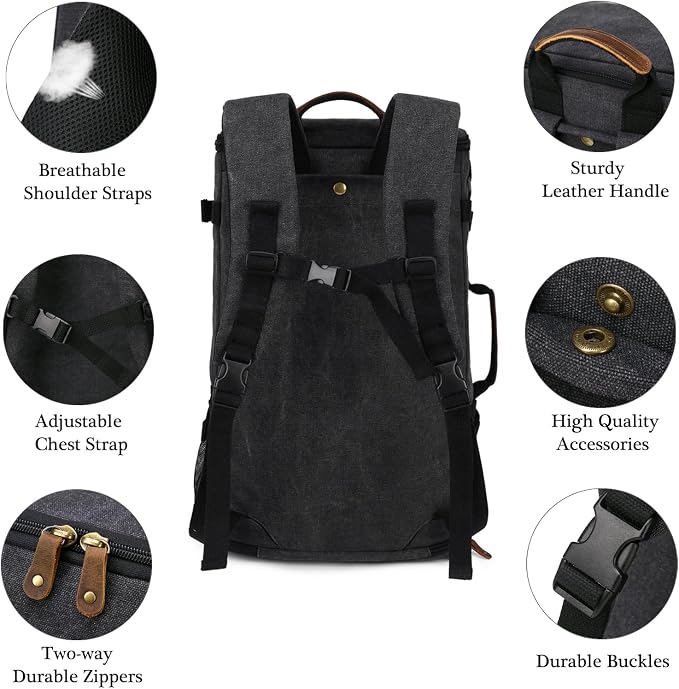 G-FAVOR Travel Backpack for Men, 40L Flight Approved Carry On Backpack - Image 6