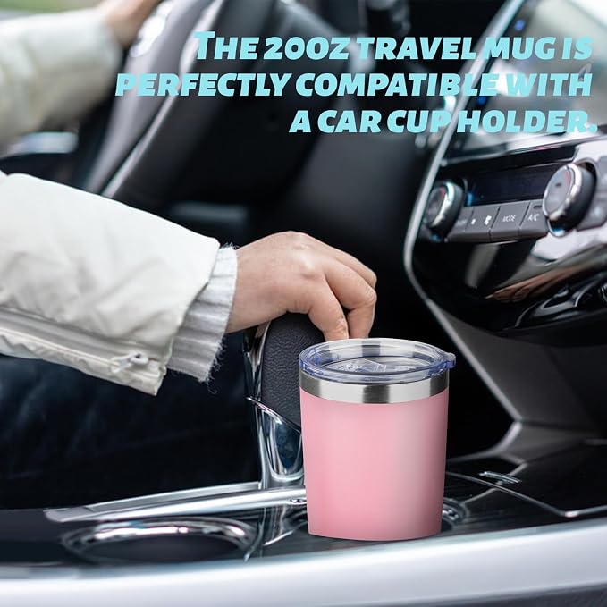 20oz Tumbler with Straw and Brush, Stainless Steel Vacuum Insulated tumbler - Image 4