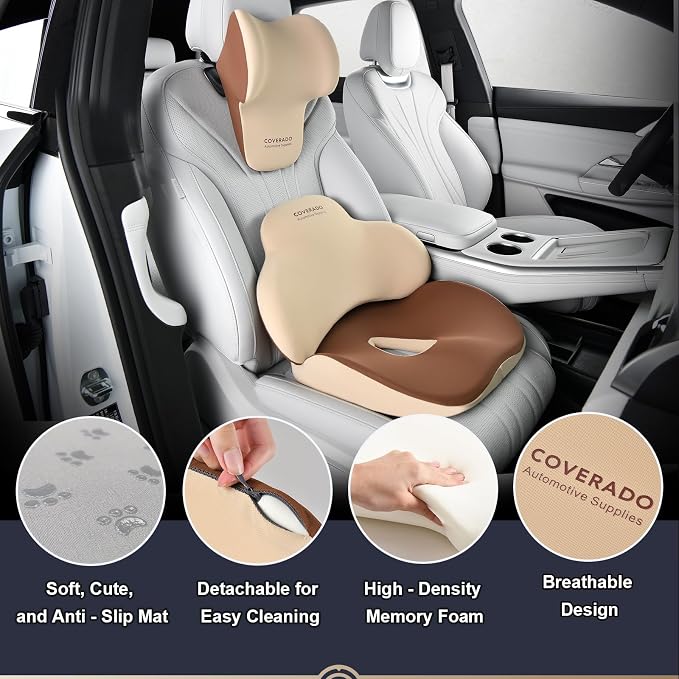 Coverado Car Seat Cushion and Lumbar Support - Image 5