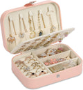 Travel Jewelry Box, PU leather Small Jewelry Organizer by XZUZ