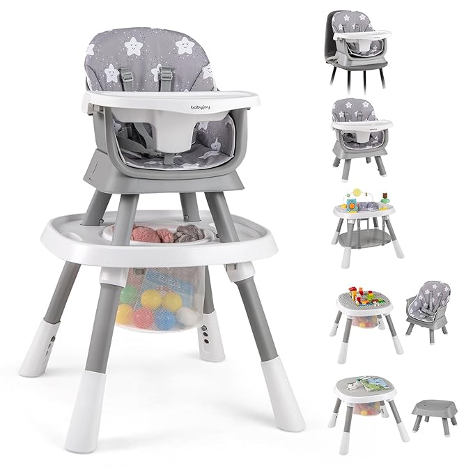BABY JOY 16 in 1 High Chair, Convertible Baby Highchair by BABYJOY