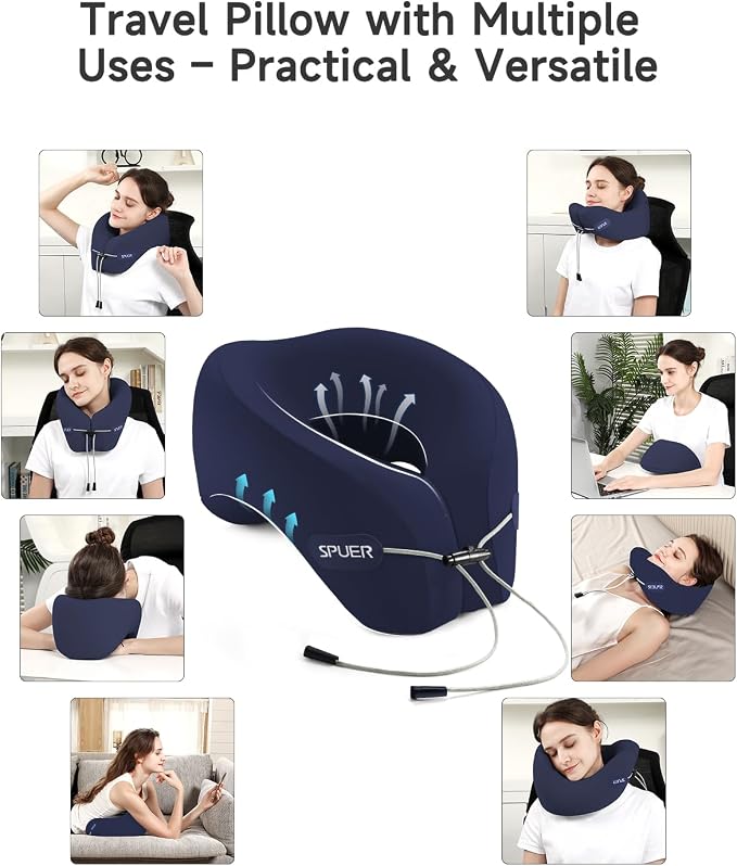 Travel Pillows for Airplanes, Neck Pillow Airplane, Airplane Travel Accessories - Image 3