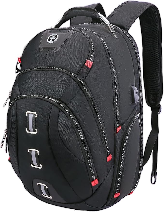 Swissdigital Design Travel Laptop Backpack, College Backpack by SwissdigitalDesign