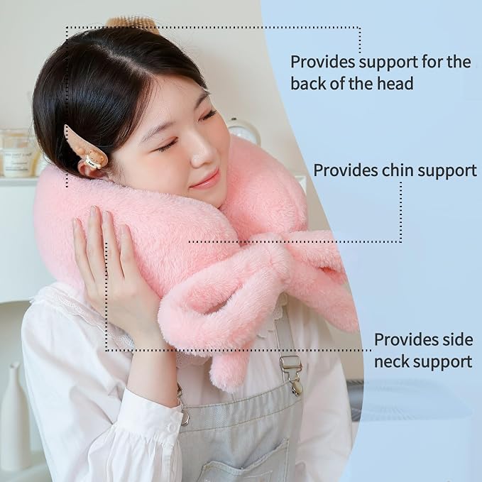 Travel Pillow Multifunctional Airplane Travel Neck Pillow Provides Neck and - Image 4