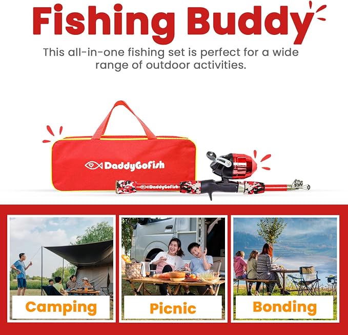 DaddyGoFish Kids Fishing Pole - Image 5