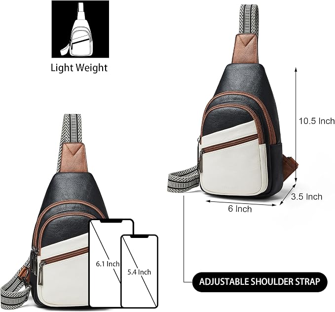 Sling Bag Crossbody Bags for Women Small Cross Body Bag Fanny Packs Chest Sling - Image 3