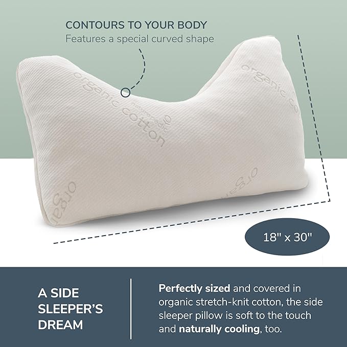 Naturepedic Organic Latex Side Sleeper Pillow - Image 7