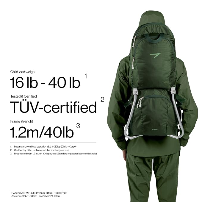 Vandra™ Forest - Scandinavian Hiking Baby Carrier Backpack - Gravity Lock™ - Image 5