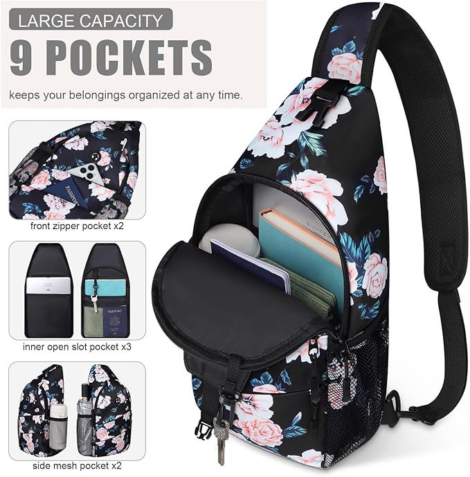 Crossbody Bags for Women Men Trendy Sling Bag Bakpack Casual Chest Bag - Image 3