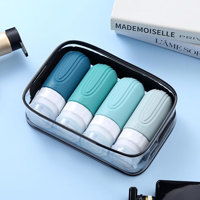 Travel Bottles for Toiletries, Tsa Approved 2oz Travel size Bottles, BPA Free - Image 7