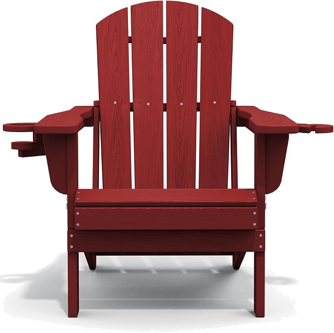 SERWALL Adirondack Chair with Cup Holders - Image 10