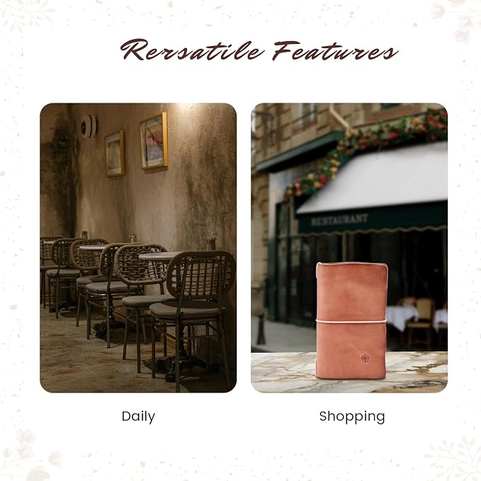 Genuine Leather Nomad Organizer Travel Wallet | Women's Wallet Clutch Passport - Image 2