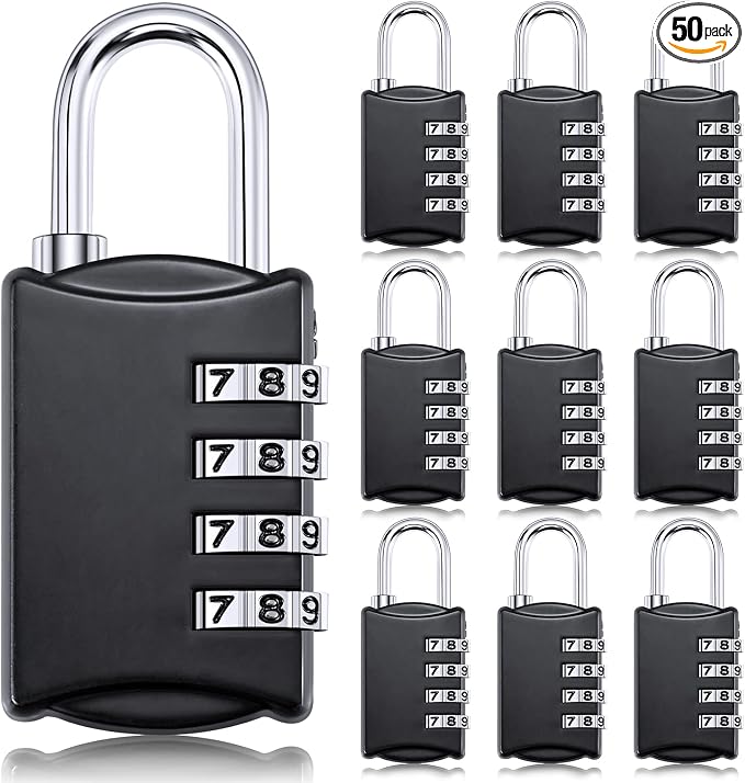 Moxweyeni 10 Pcs 4 Digit Combination Lock Small Combo Luggage Number Locks by Moxweyeni