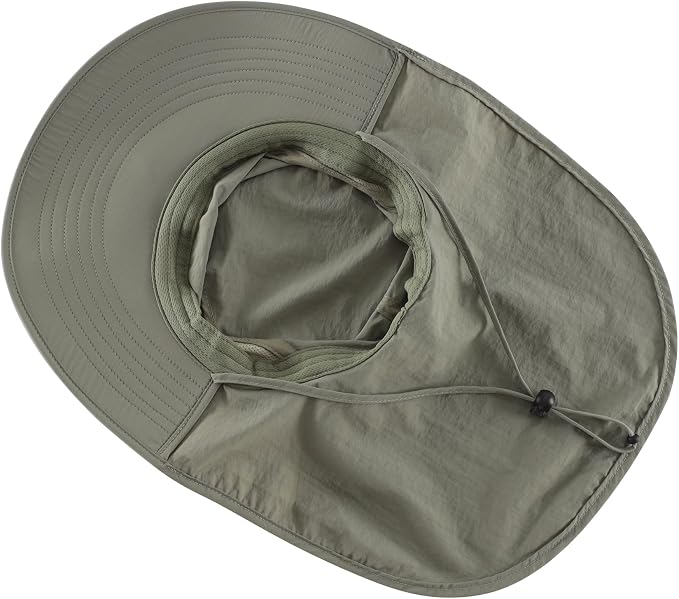 Home Prefer Outdoor UPF50+ Sun Hat Wide Brim Mesh Fishing Hat - Image 5