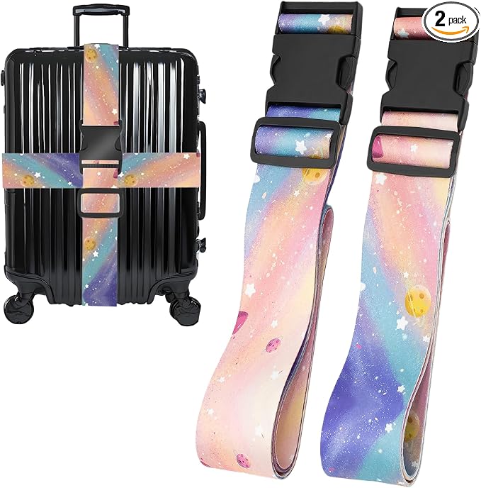 Milky Way Galaxy Luggage Straps by Unknown