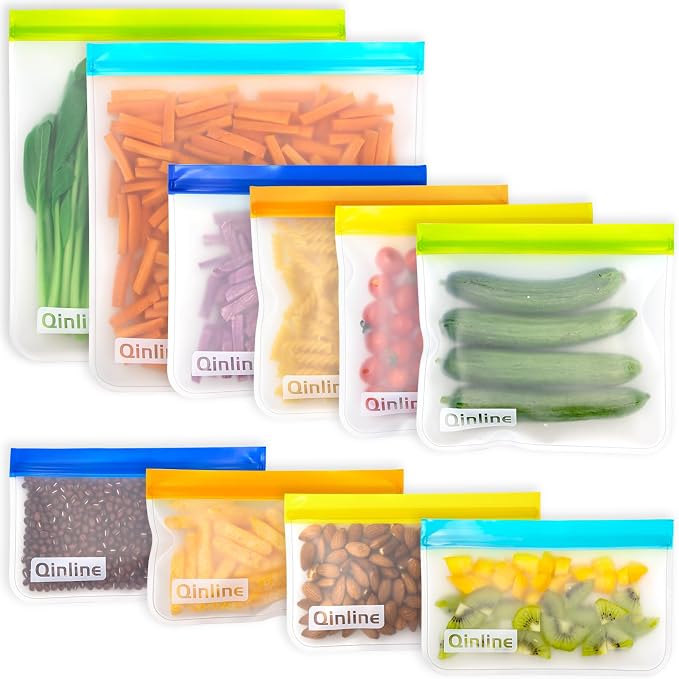 Reusable Food Storage Bags by Qinline