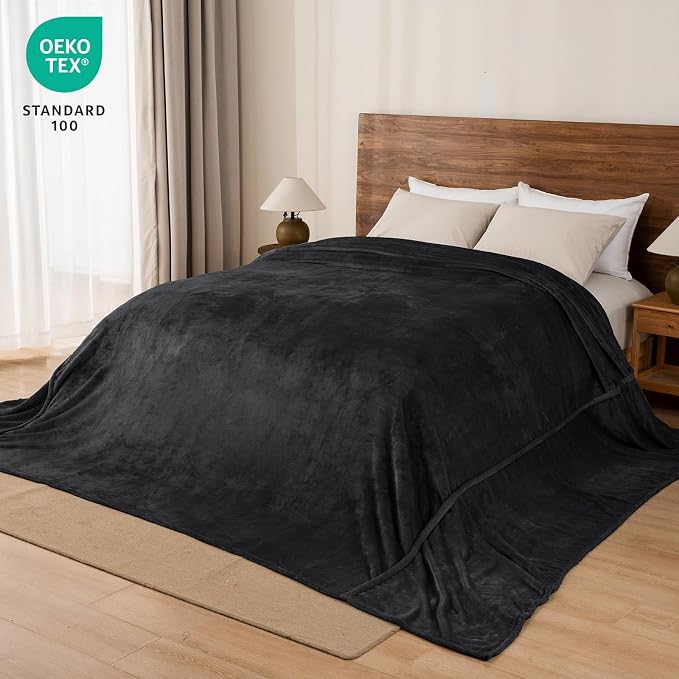 PHF Oversized King Fleece Blanket 120"x120", No Shed No Pilling Big Soft Blanket - Image 5