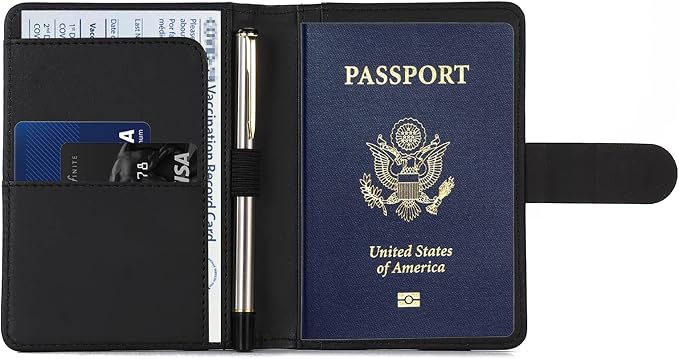 Melsbrinna Premium Leather Passport Holder Covers Case, Waterproof Rfid - Image 2