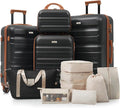 Merax Luggage Set 13 Piece, Hardshell ABS Suitcases by Merax