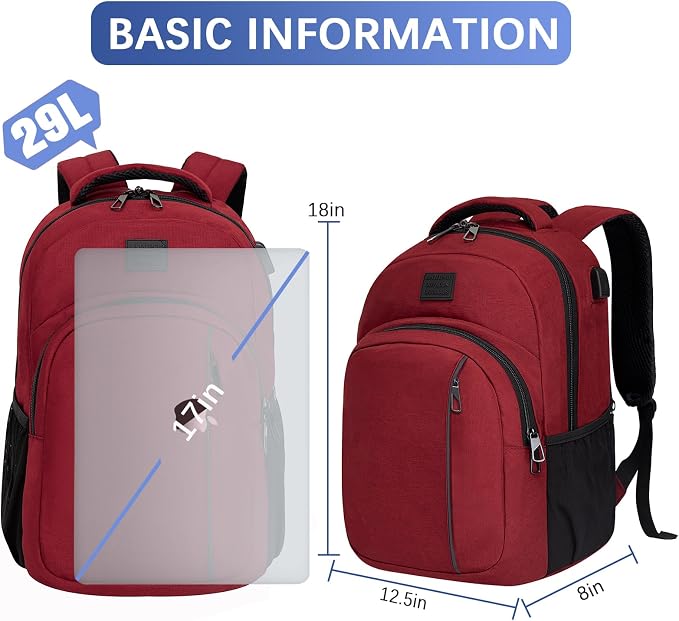 LARIPOP Travel Laptop Backpack, 15.6 Inch Business Laptop backpack - Image 5