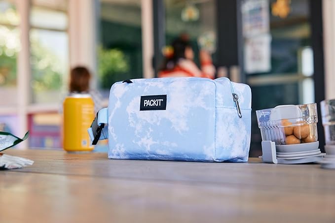 PackIt Freezable Snack Box, Sporty Camo Charcoal Navy, Built - Image 7