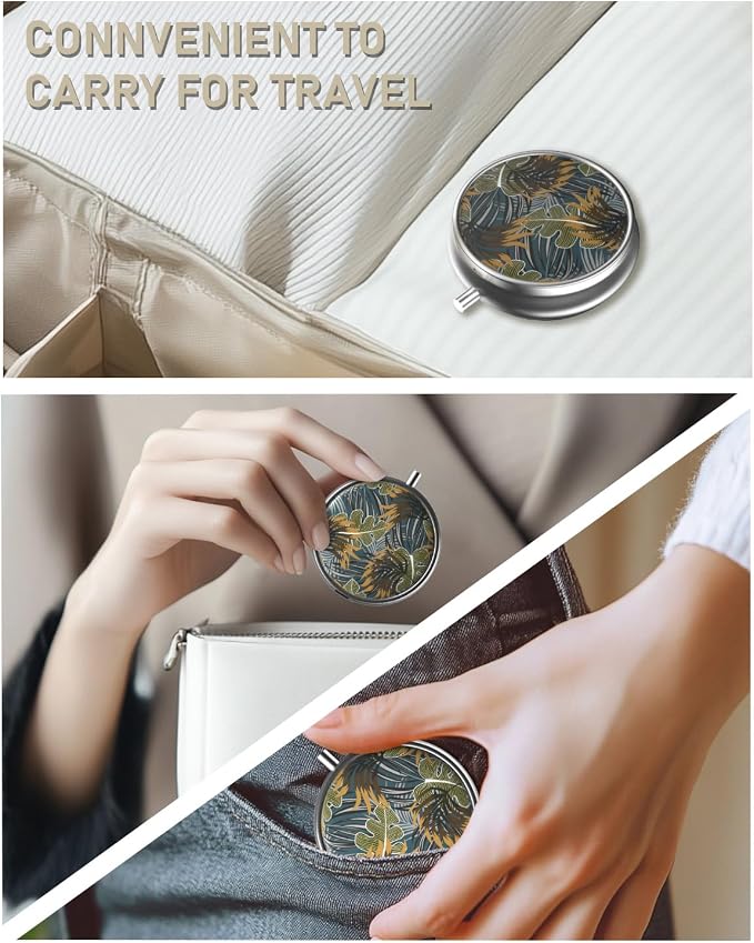 Pill Box, 3 Compartment Portable Travel Medicine Box - Image 7