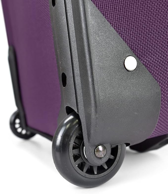 U.S. Traveler Lightweight Rolling 20" Carry On Luggage Softside Suitcase - Image 6