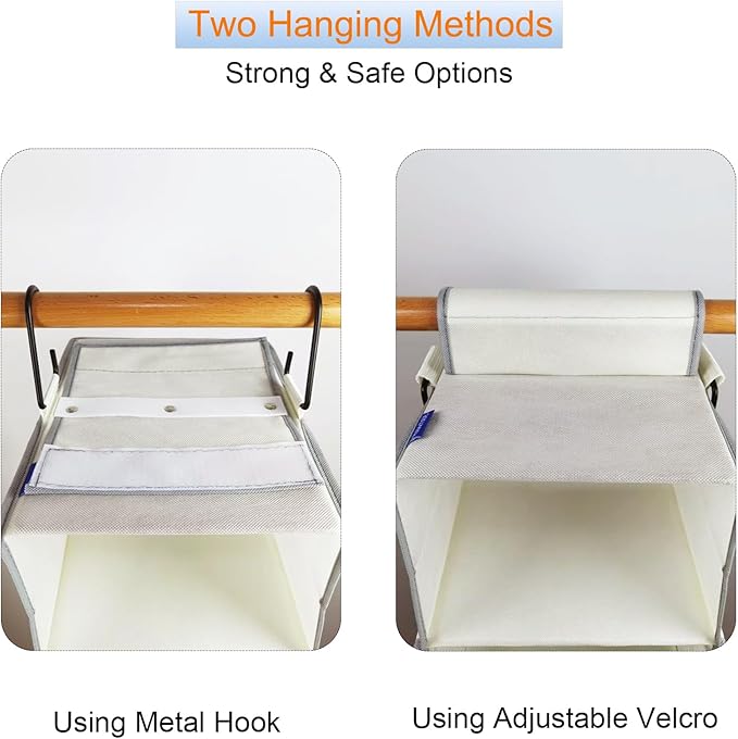 Large-Sized Hanging Shoe Organizer 8-Shelf, Hanging Closet Organizer - Image 4