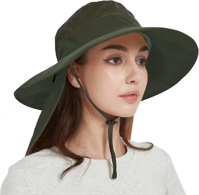 Fishing Hat Breathable Wide Brim Sun Hats by Ruqizhi