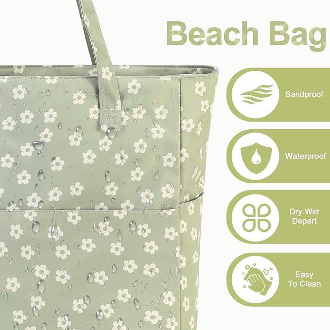 Waterproof Beach Tote Pool Bags - Image 6