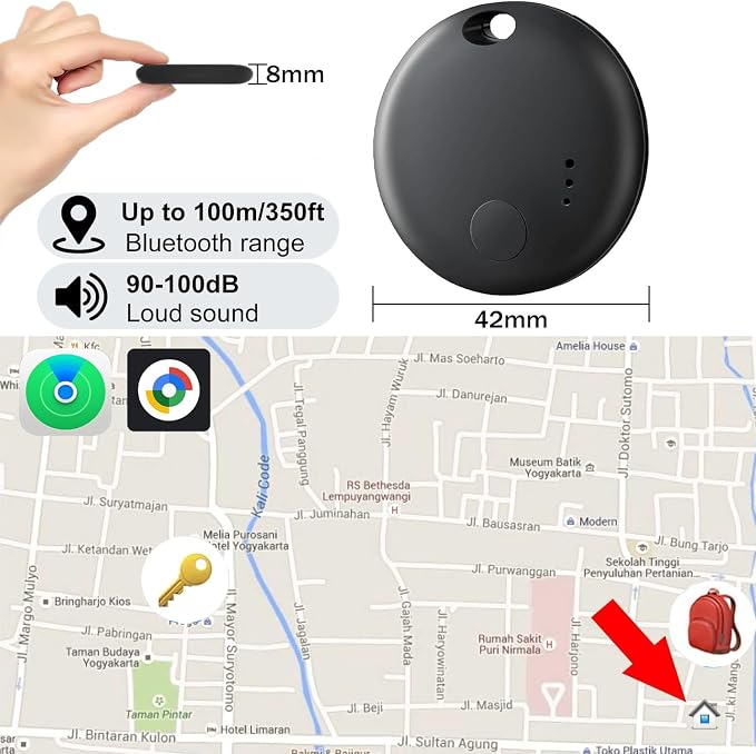 Air Tracker Tags for Android or iOS, Dual System Smart Tags, Keys Finder and - Image 5