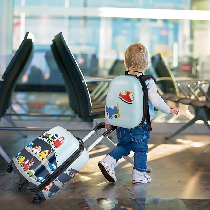 HONEY JOY Kids Luggage, Lightweight Toddler Girls Suitcase, Durable ABS - Image 2