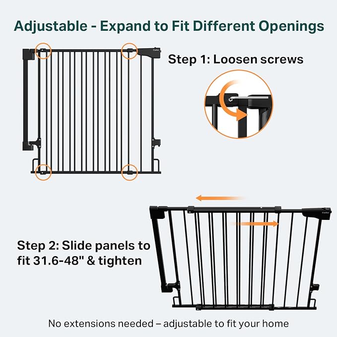 Cumbor Expandable 31.6-48" Baby Gate - Image 2