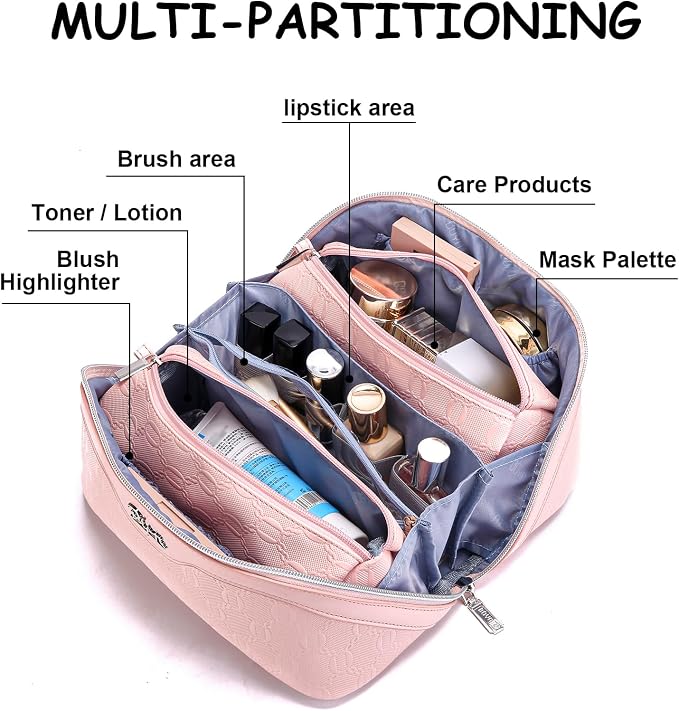 BOYATU Travel Makeup Bag for Women: Cosmetic Organizer Bag - Image 7