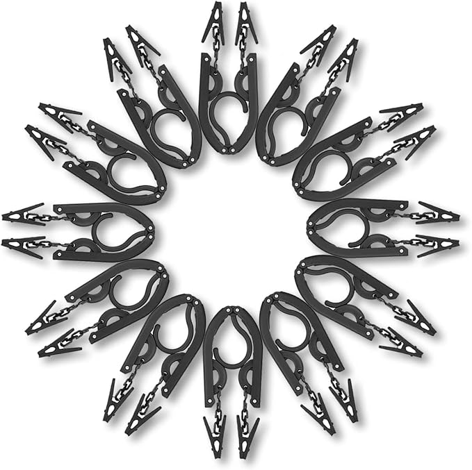 12pcs Black Travel Hangers - Image 7