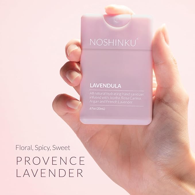 Noshinku - Refillable Hand Sanitizer Lavendula 3-Pack, Travel Size Spray - Image 3