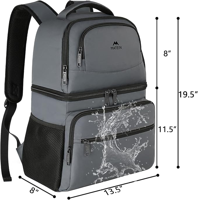 MATEIN Cooler Backpack, 26 Cans Insulated Lunch Backpack - Image 7
