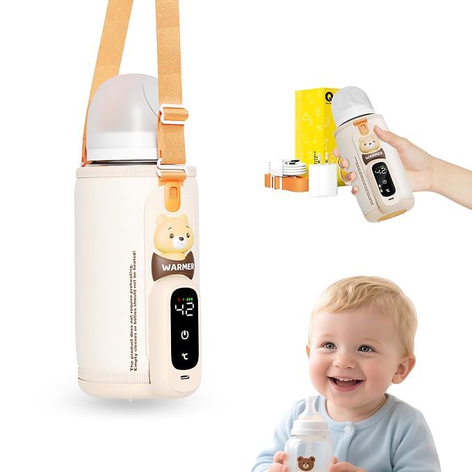 Portable Bottle Warmer for Breastmilk & Formula, Baby Rapid Milk Warmer by ENERGYMAMI