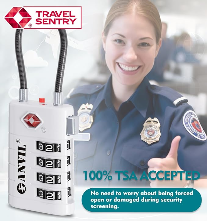 ANVIL 4 Digit Luggage Locks, TSA Locks - Image 8