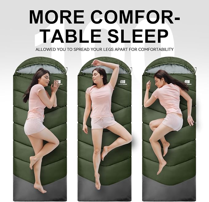 Sleeping Bags for Adults Cold Weather, Waterproof, Lightweight Sleeping Bag for - Image 6