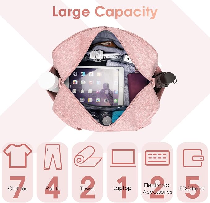 Narwey 18" Carry on Bag with Laptop Compartment 14 Inch Travel Duffel Bag - Image 3