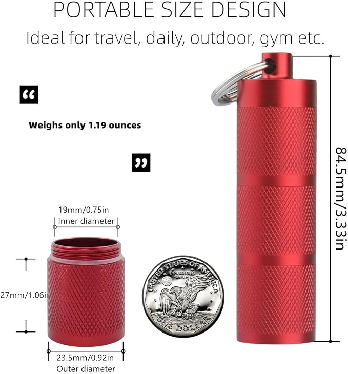 Waterproof Keychain Pill Holder - Image 3