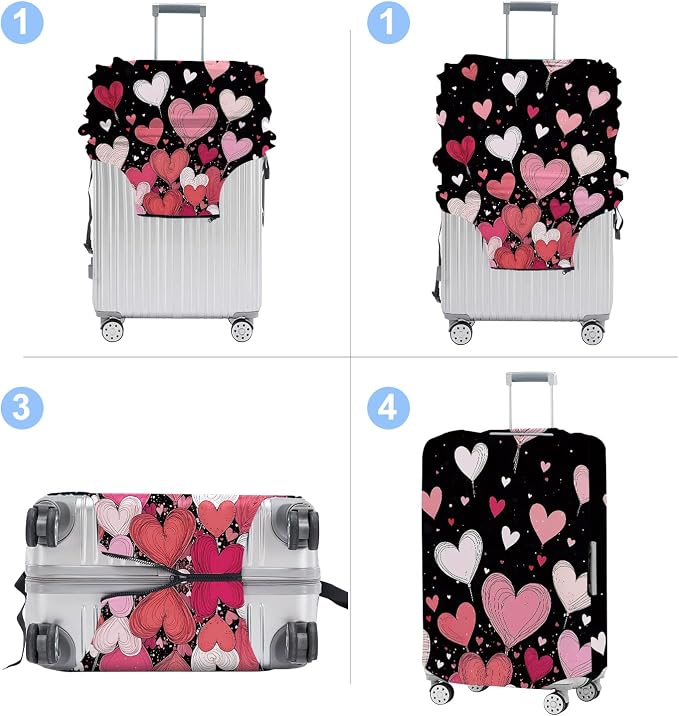 Luggage Cover Washable Suitcase Protector Anti-Scratch, Stretchable Fit - Image 5