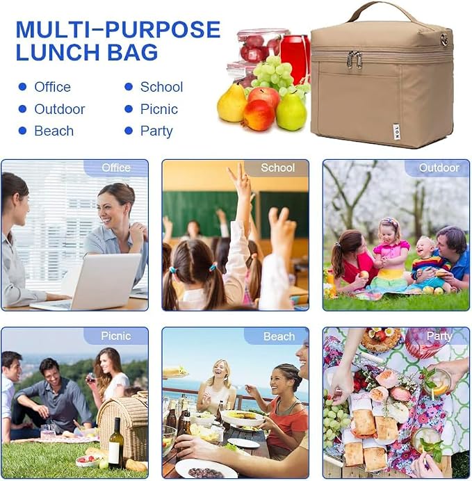 NOL Natural Organic Lifestyle Insulated Lunch Bags - Image 8
