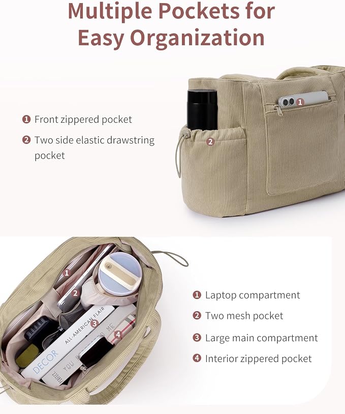 ECOHUB Tote Bag for Women, Work Tote Bags - Image 4