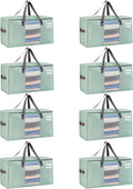 VENO 8 Pack Moving Bags, Comforter and Blanket Storage Bags by Veno